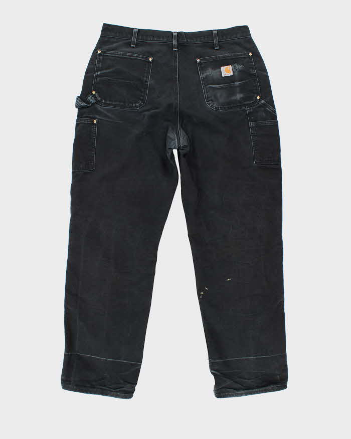 Vintage 90's Carhartt Distressed Heavyweight Double Knee Carpenter Trousers - W34 L31