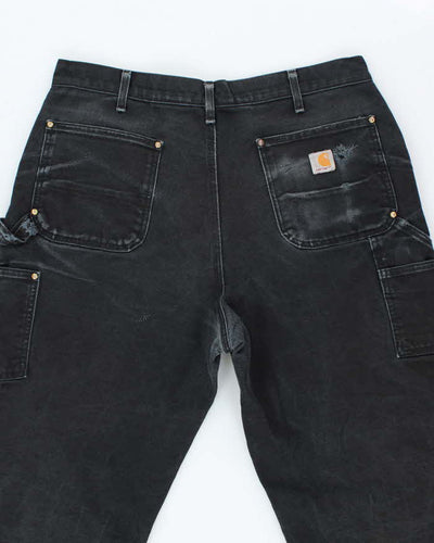 Vintage 90's Carhartt Distressed Heavyweight Double Knee Carpenter Trousers - W34 L31