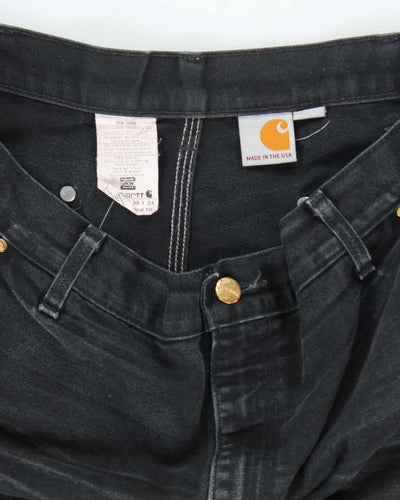 Vintage 90's Carhartt Distressed Heavyweight Double Knee Carpenter Trousers - W34 L31