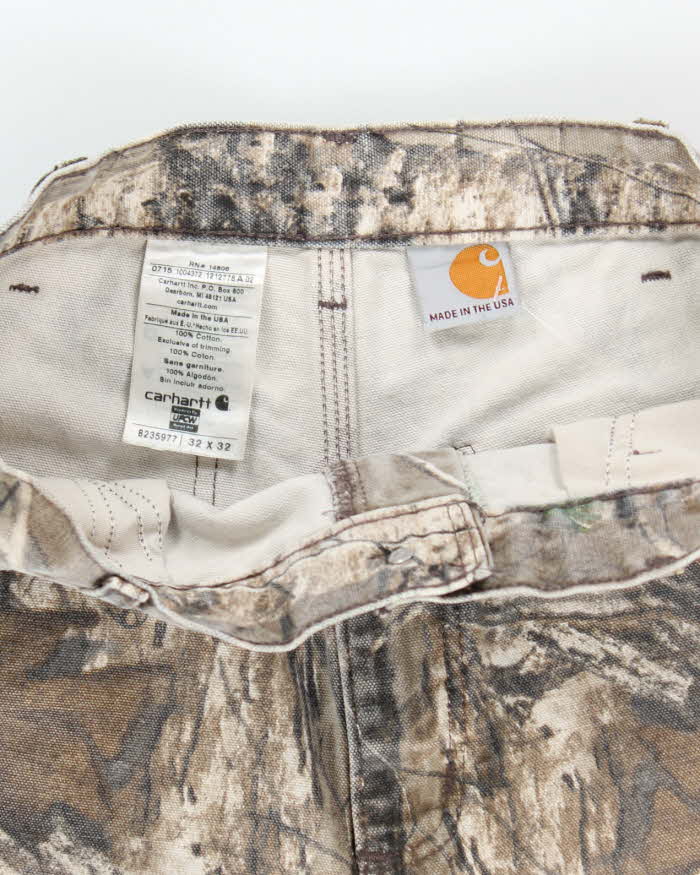 Vintage 2000's Carhartt Real Tree Camouflage Carpenter Trousers - W30 L31