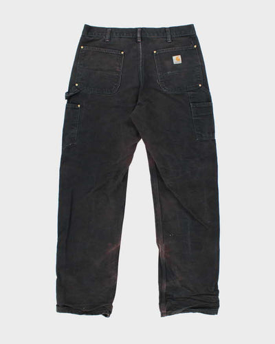 Vintage 2000's Carhartt Faded Double Knee Carpenter Trousers - W32 L31