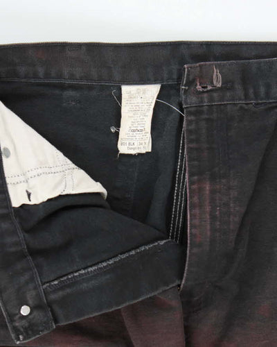 Vintage 2000's Carhartt Faded Double Knee Carpenter Trousers - W32 L31