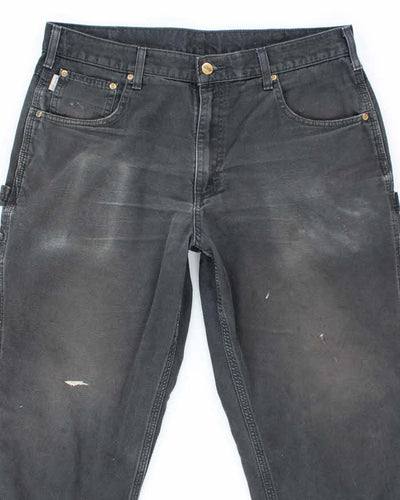 Vintage Carhartt Lightweight Faded Single Knee Carpenter Trousers - W34 L28