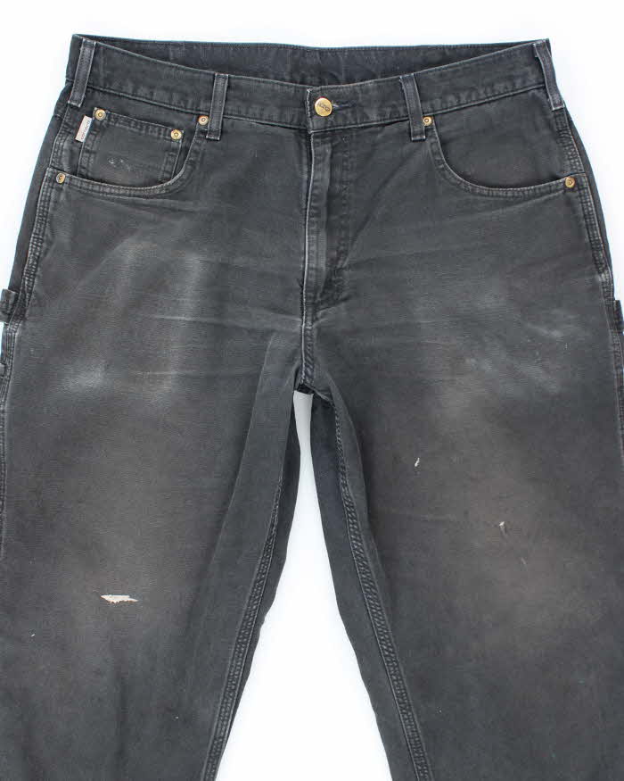 Vintage Carhartt Lightweight Faded Single Knee Carpenter Trousers - W34 L28
