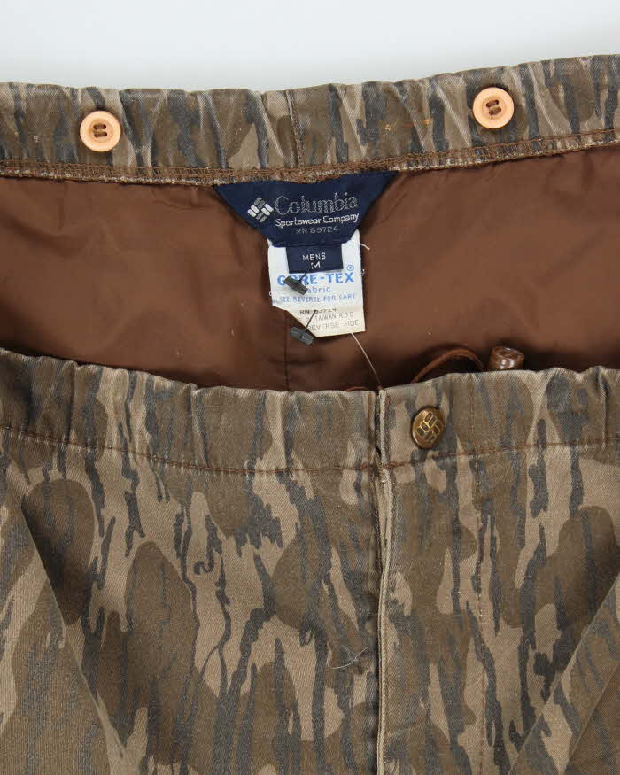 Vintage 90's Columbia Gore-Tex Tree Bark Camouflage Trousers - W34 L28
