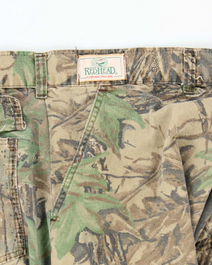 Vintage 90's Red Head Real Tree Camouflage Baggy Fit Cargo Trousers - W46 L28