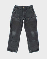 Vintage 2000's Carhartt Faded Double Carpenter Trousers - W30 L27