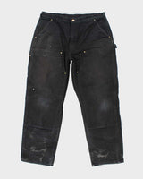 Vintage Carhartt Heavyweight Wide Leg Double Knee Carpenter Trousers - W36 L31