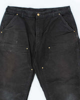 Vintage Carhartt Heavyweight Wide Leg Double Knee Carpenter Trousers - W36 L31