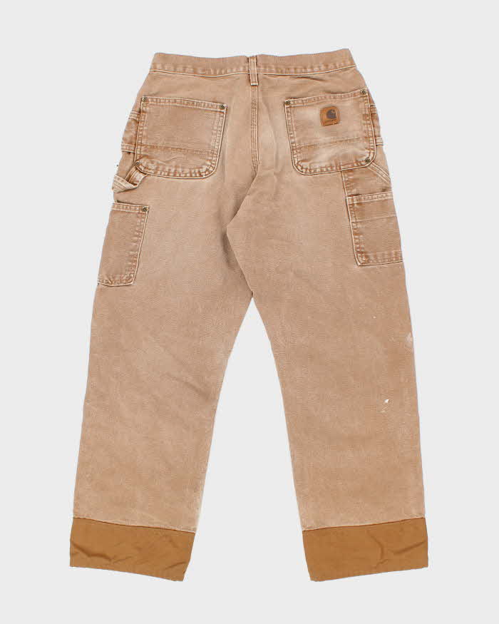 Vintage 2000's Carhartt Two Tone Faded Double Knee Carpenter Trousers - W28 L27