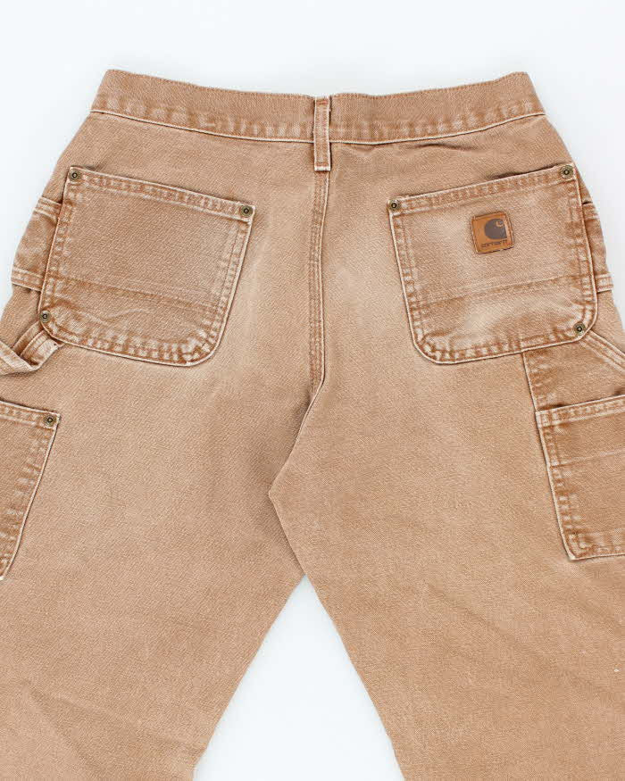 Vintage 2000's Carhartt Two Tone Faded Double Knee Carpenter Trousers - W28 L27