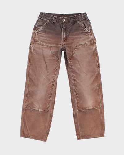 Vintage 2000's Carhartt Heavyweight Faded Double Knee Carpenter Trousers - W28 L27
