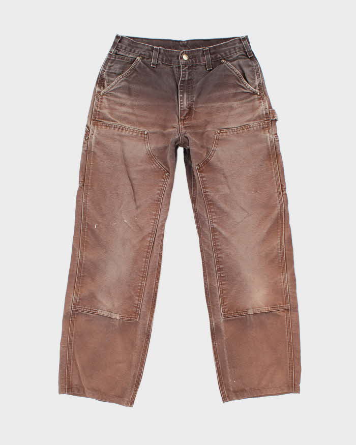 Vintage 2000's Carhartt Heavyweight Faded Double Knee Carpenter Trousers - W28 L27