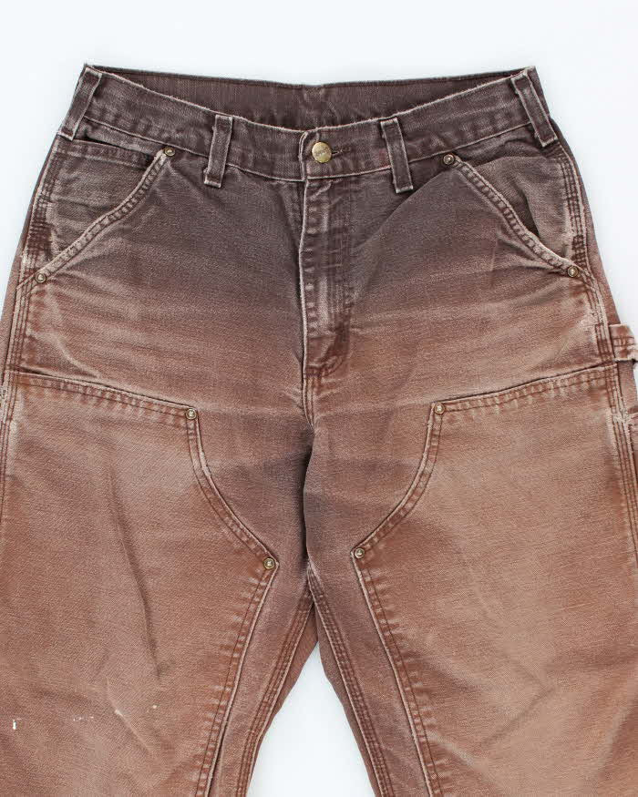 Vintage 2000's Carhartt Heavyweight Faded Double Knee Carpenter Trousers - W28 L27