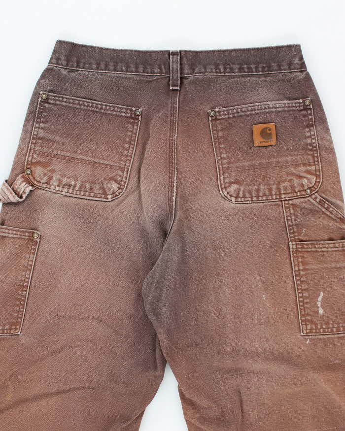 Vintage 2000's Carhartt Heavyweight Faded Double Knee Carpenter Trousers - W28 L27