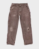 Vintage 2000's Carhartt Faded Double Knee Carpenter Trousers - W32 L31