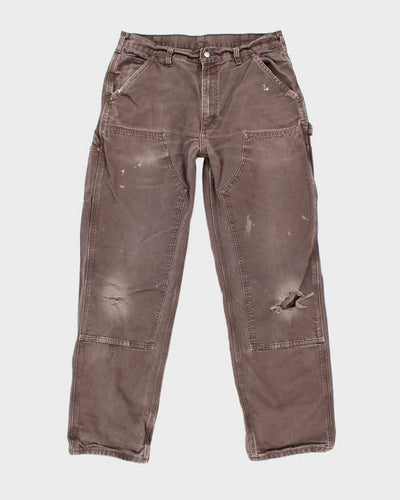 Vintage 2000's Carhartt Faded Double Knee Carpenter Trousers - W32 L31