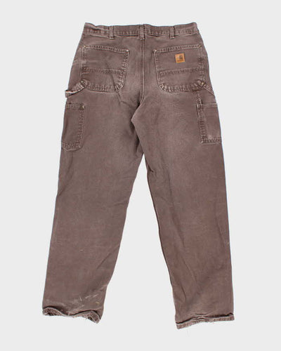 Vintage 2000's Carhartt Faded Double Knee Carpenter Trousers - W32 L31