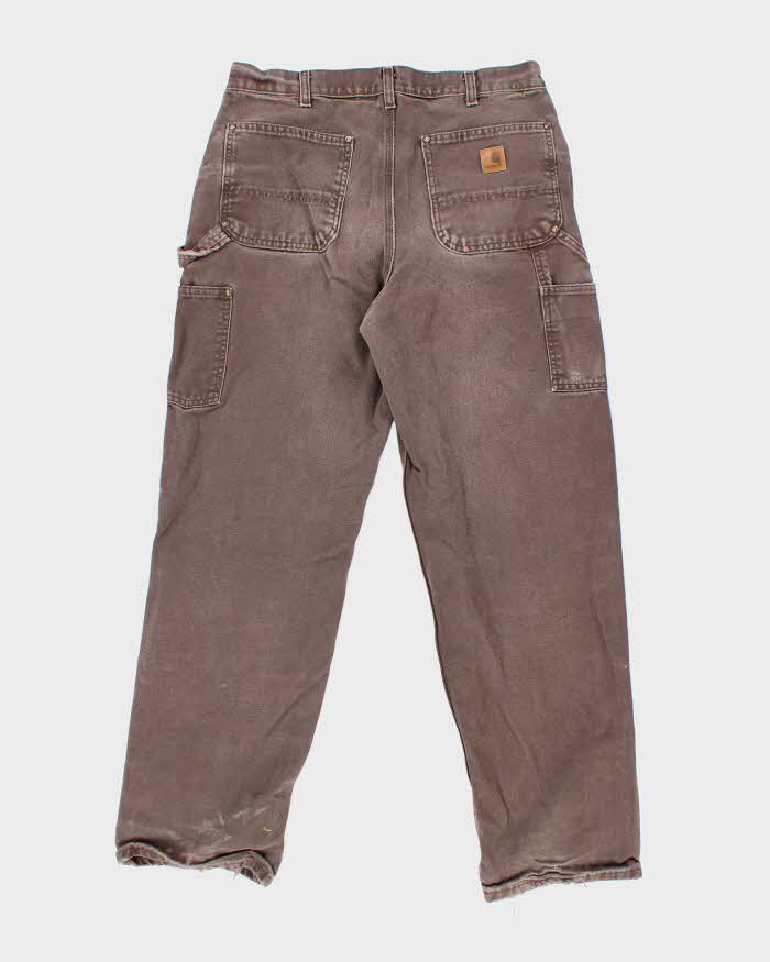 Vintage 2000's Carhartt Faded Double Knee Carpenter Trousers - W32 L31