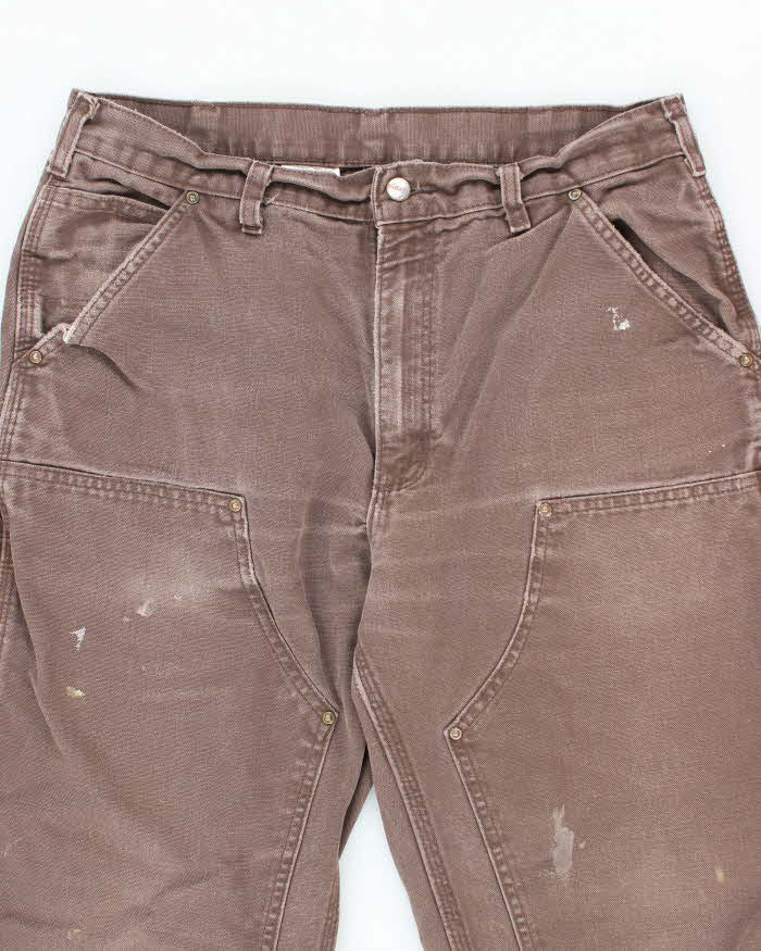 Vintage 2000's Carhartt Faded Double Knee Carpenter Trousers - W32 L31