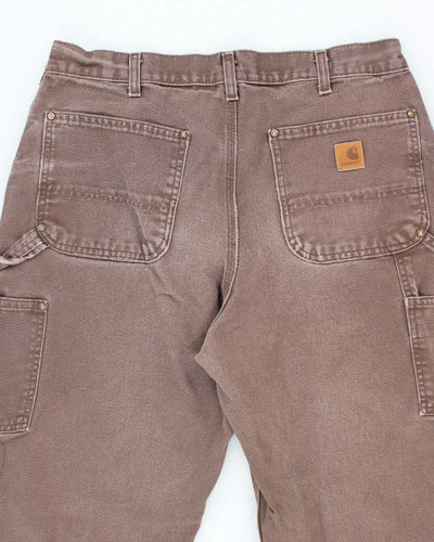 Vintage 2000's Carhartt Faded Double Knee Carpenter Trousers - W32 L31
