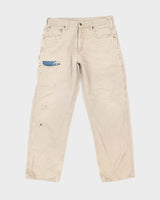 Vintage 2000's Carhartt Faded Single Knee Carpenter Trousers - W32 L30