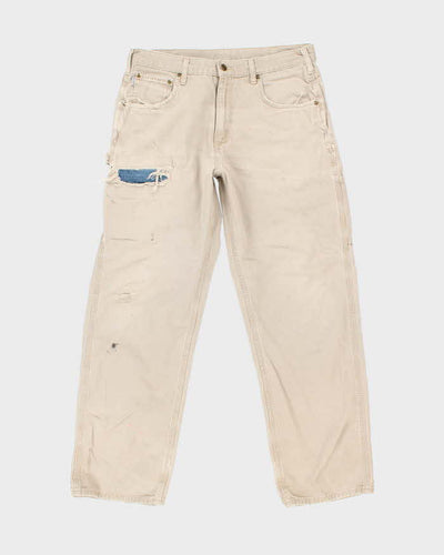Vintage 2000's Carhartt Faded Single Knee Carpenter Trousers - W32 L30