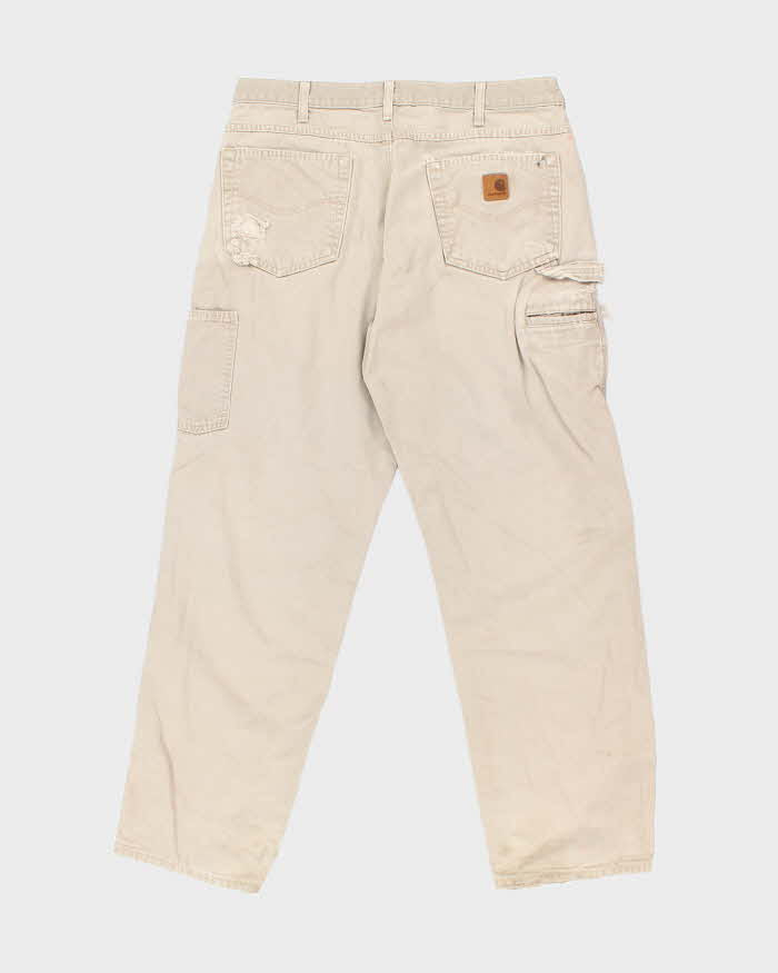 Vintage 2000's Carhartt Faded Single Knee Carpenter Trousers - W32 L30