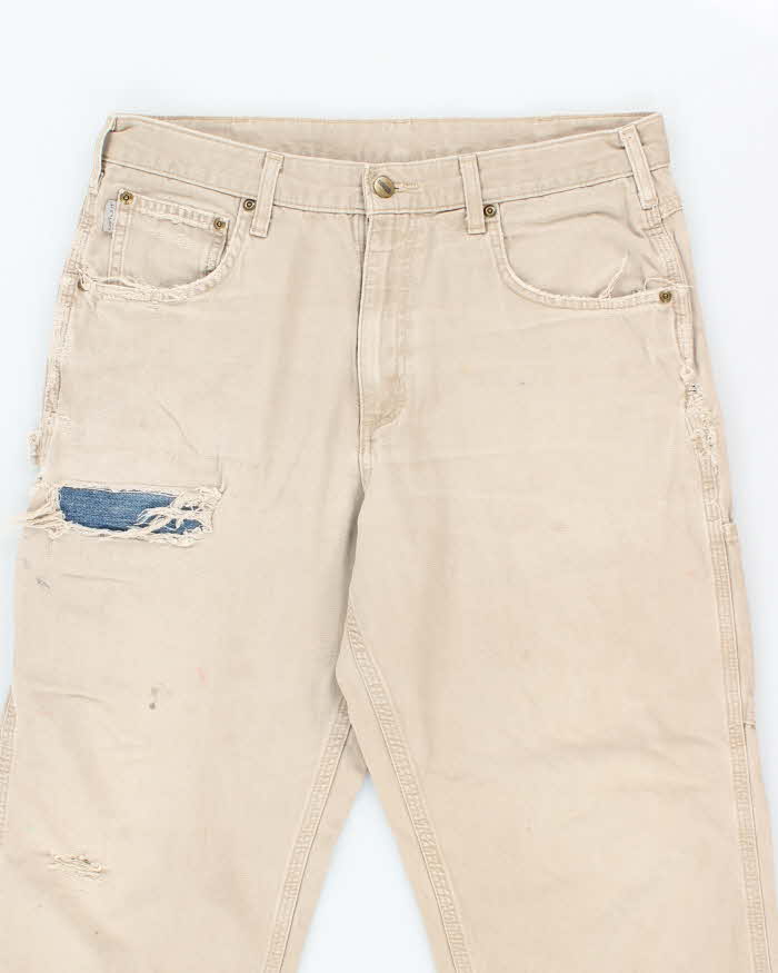 Vintage 2000's Carhartt Faded Single Knee Carpenter Trousers - W32 L30