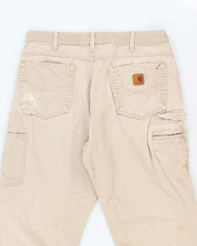 Vintage 2000's Carhartt Faded Single Knee Carpenter Trousers - W32 L30