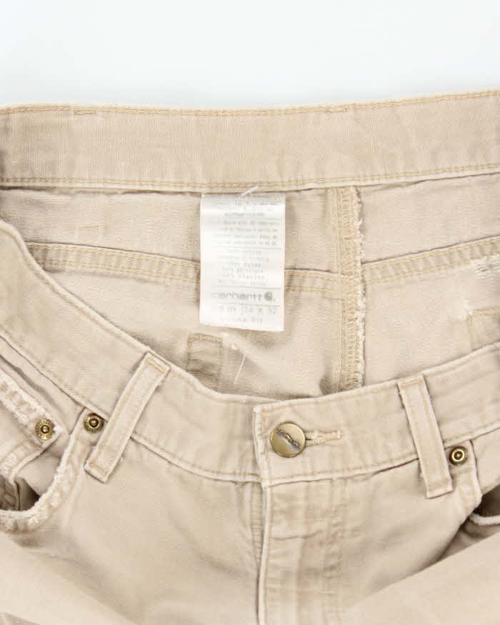 Vintage 2000's Carhartt Faded Single Knee Carpenter Trousers - W32 L30