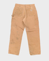 Vintage 2000's Carhartt Faded Double Knee Carpenter Trousers - W30 L30
