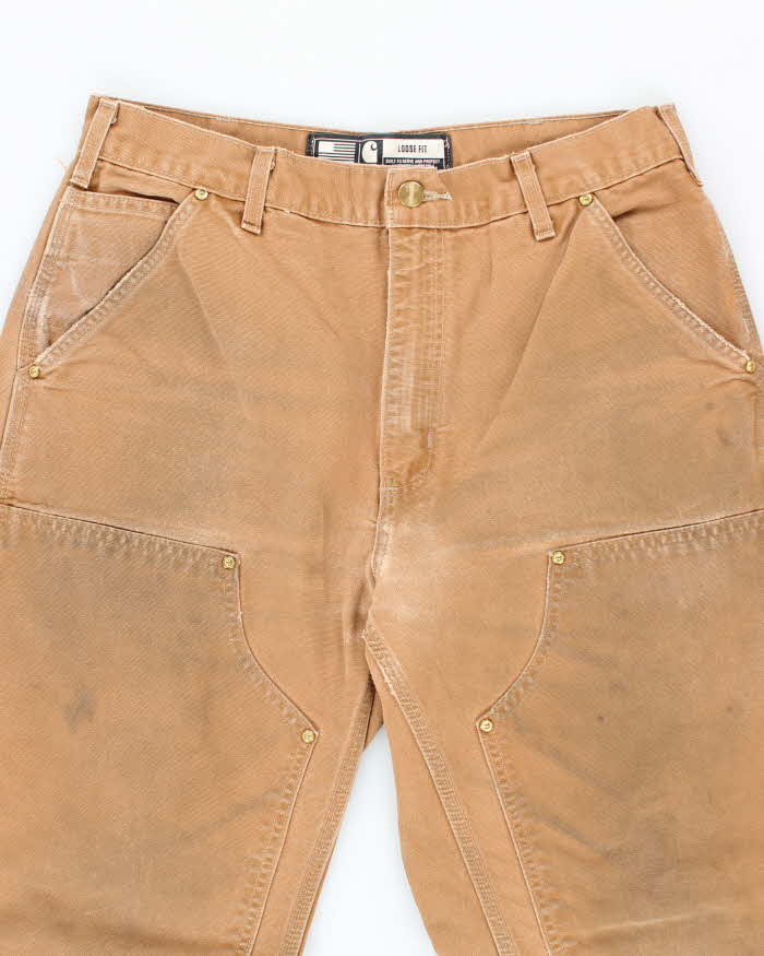 Vintage 2000's Carhartt Faded Double Knee Carpenter Trousers - W30 L30