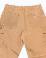 Vintage 2000's Carhartt Faded Double Knee Carpenter Trousers - W30 L30