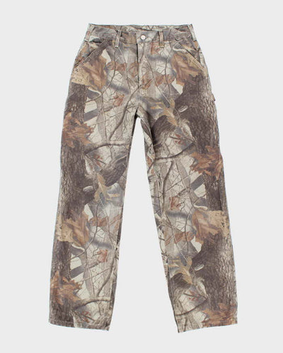 Vintage Y2K Carhartt Real Tree Camouflage Carpenter Trousers - W28 L31