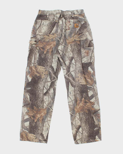 Vintage Y2K Carhartt Real Tree Camouflage Carpenter Trousers - W28 L31