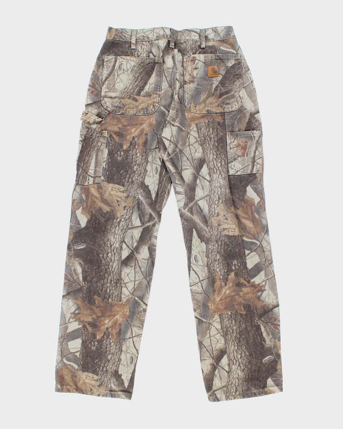 Vintage Y2K Carhartt Real Tree Camouflage Carpenter Trousers - W28 L31