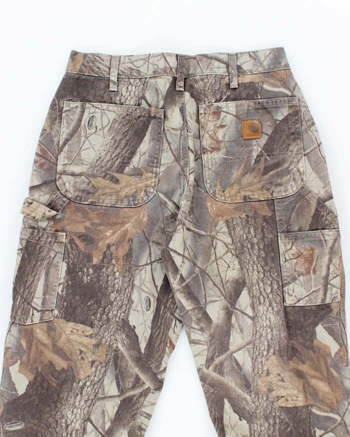 Vintage Y2K Carhartt Real Tree Camouflage Carpenter Trousers - W28 L31