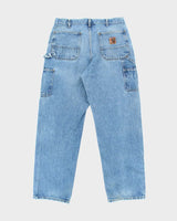 Vintage Y2K Carhartt Denim Heavyweight Double Knee Carpenter Trousers - W32 L31