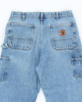 Vintage Y2K Carhartt Denim Heavyweight Double Knee Carpenter Trousers - W32 L31