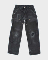 Vintage Y2K Carhartt Faded Distressed Double Knee Carpenter Trousers - W28 L29