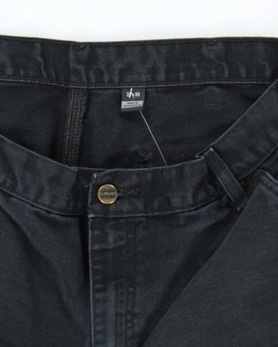 Vintage Carhartt Faded Black Single Knee Carpenter Trousers - W32 L27