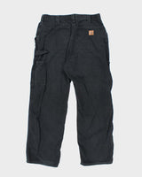 Vintage Carhartt Black Single Knee Carpenter Trousers - W32 L28
