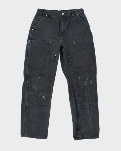 Vintage Carhartt Black Double Knee Carpenter Trousers - W32 L31