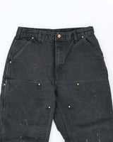 Vintage Carhartt Black Double Knee Carpenter Trousers - W32 L31