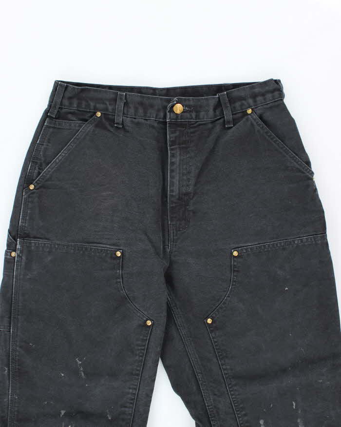 Vintage Carhartt Black Double Knee Carpenter Trousers - W32 L31