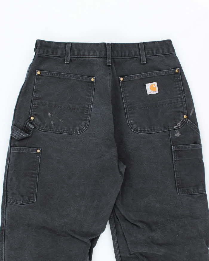 Vintage Carhartt Black Double Knee Carpenter Trousers - W32 L31