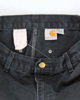 Vintage Carhartt Black Double Knee Carpenter Trousers - W32 L31