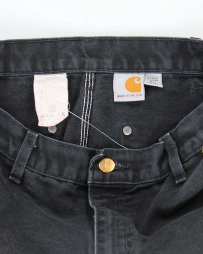 Vintage Carhartt Black Double Knee Carpenter Trousers - W32 L31