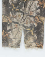 Vintage 2000's Carhartt Faded Camouflage Distressed Carpenter Trousers - W36 L31